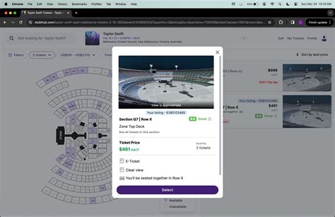 stubhub taylor swift melbourne