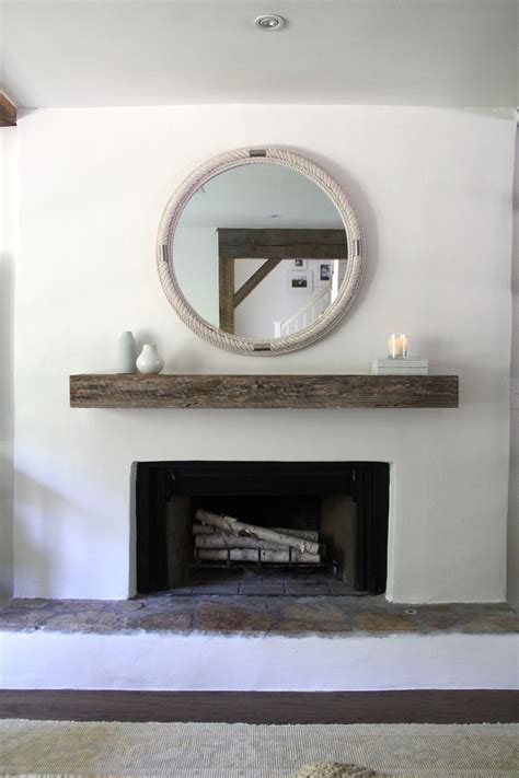 Stucco Brick Fireplace