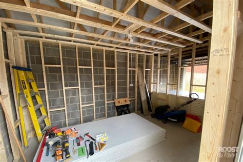 Stud Wall In Garage Conversion