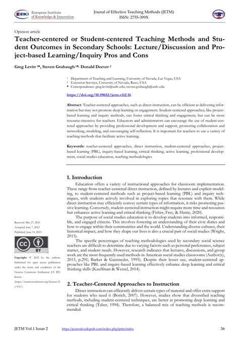 student centered teaching methods pdf