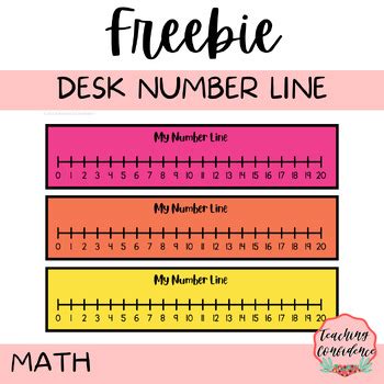 Student Desk Number Lines