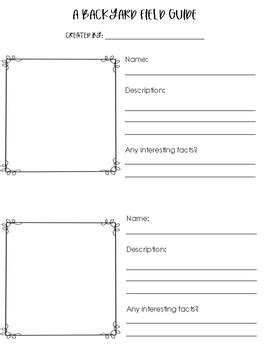 Student Field Guide Template