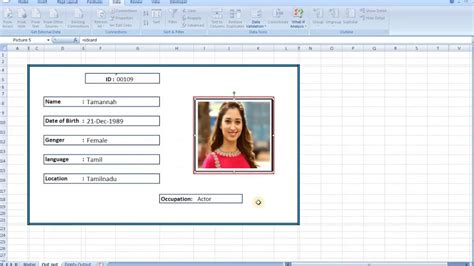 Student Id Card Format In Excel