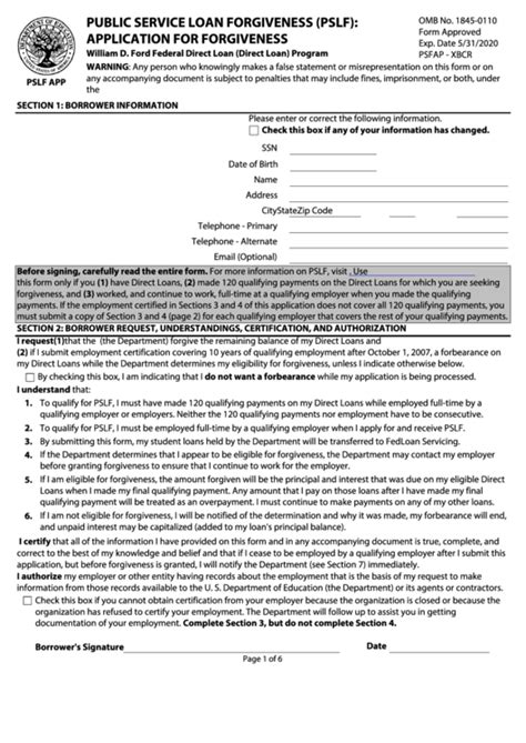 student loan forgiveness 2023 form pdf