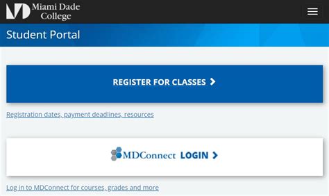 student portal mdc login