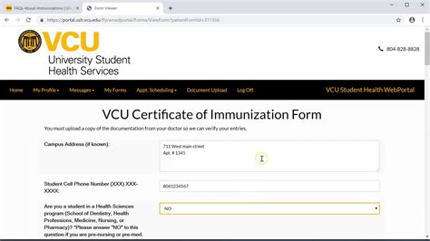 student web portal vcu