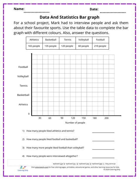 Students And Printable And Data And Graph And Blank