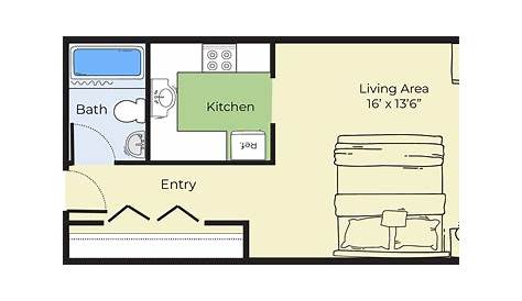 Studio Apartment Floor Plans 200 Sq Ft - AHOME-DESIGNING