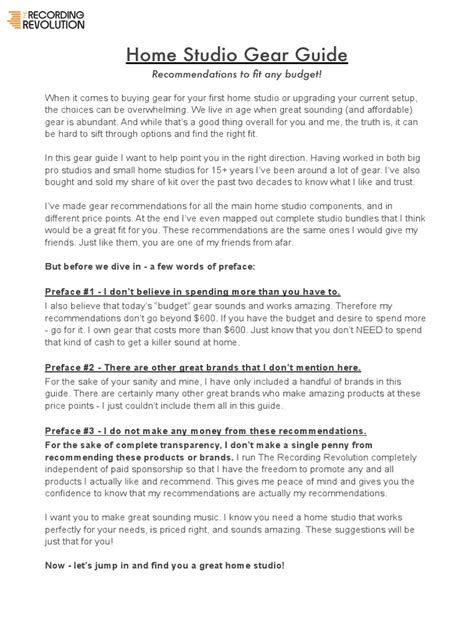 Studio Gear Guide Com Pdf