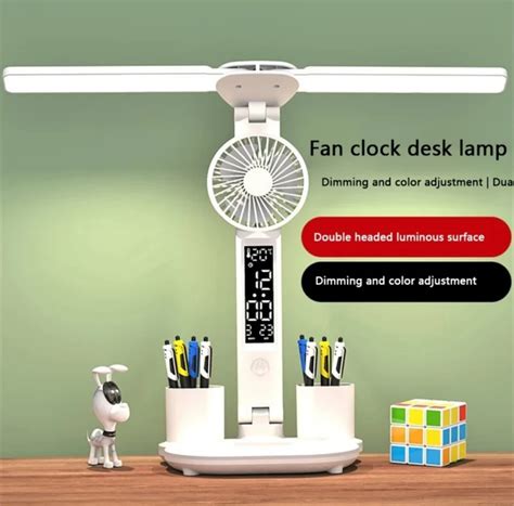 Buy Multifunction LED Desk Lamp with Fan Touch Switch