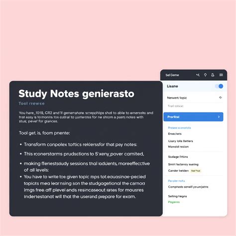 Study Notes Generator Free