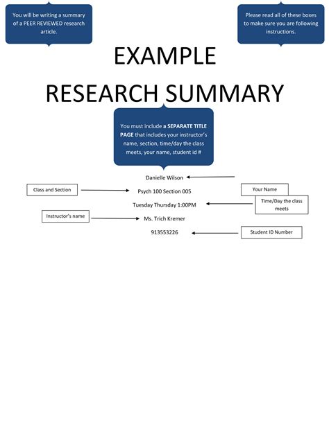 study overview example
