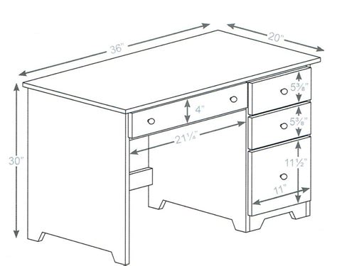 Study Table Drawer Dimensions