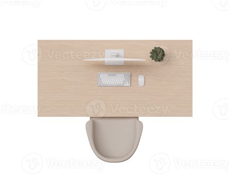 Study Table Top View Png