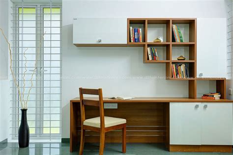 Hemming Folding Wall Mounted Study Table with Book Shelves Bluewud