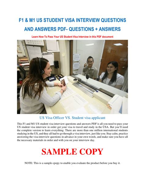 study visa interview questions and answers pdf