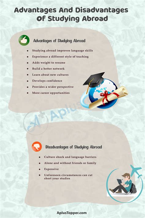 studying abroad advantages and disadvantages