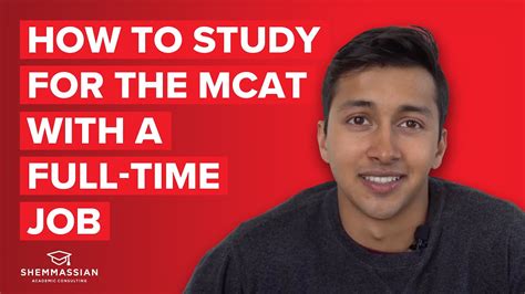 studying for mcat with full time job
