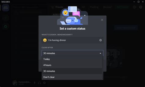 stuff to put in discord status