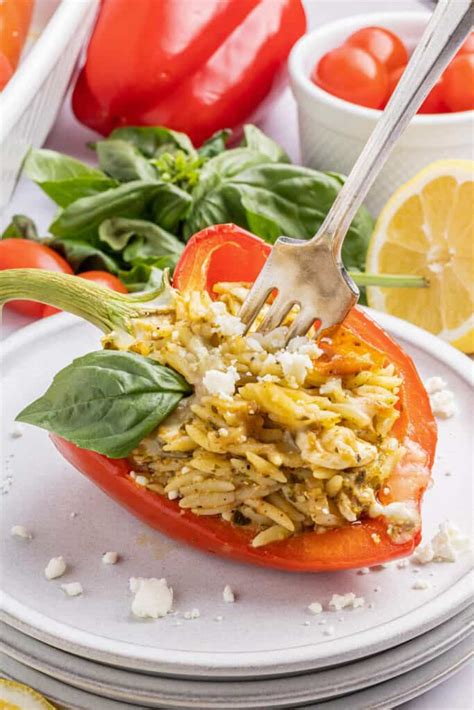 stuffed peppers with orzo