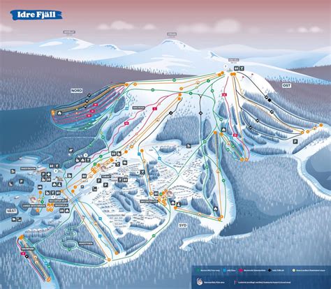 Orientering på Idrefjäll Stugbykartan Idre Fjäll