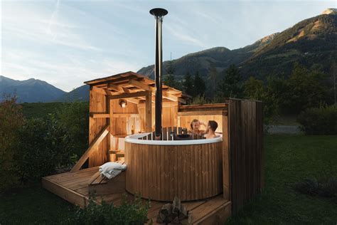 Woodfired hot tub from Skargards Swedish hot tubs for sale