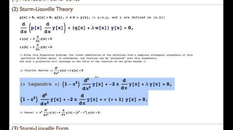 sturm-liouville problem solved examples