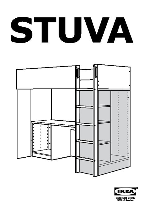 Stuva Loft Bed Storage Unit Instructions