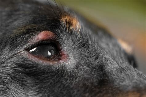 My dog has a little stye or cyst in his upper eyelid. I felt it and it
