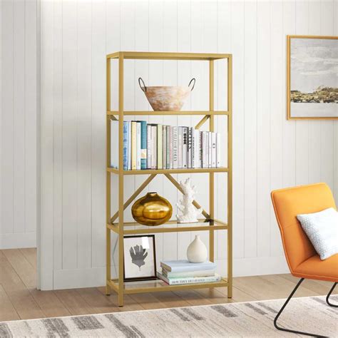 Style Brass Bookcases