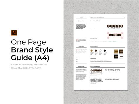 Style Guide Template Illustrator
