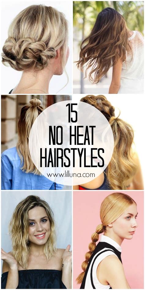 styling hair without heat