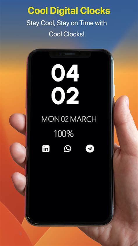 Stylish Clock For Android Phone