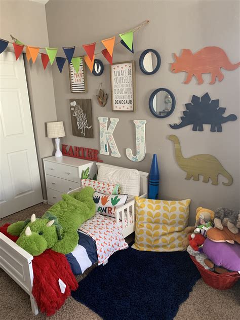 Dinosaur toddler room! Dinosaur toddler room, Boy room themes