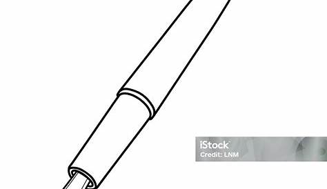 Une illustration d'un antique stylo plume d'oie classique