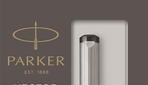 Parker Vector Stylo plume attributs acier Noir pointe