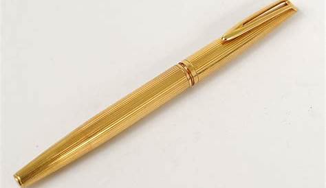 Stylo Plume Waterman Or Massif 18 Carats Tete Aigle Gold Pen Xxeme