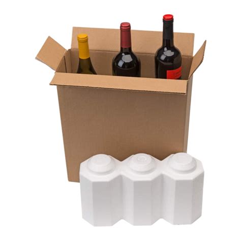 styrofoam wine bottle shippers