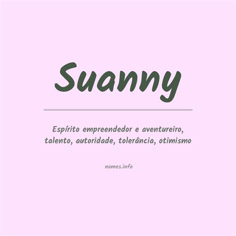 suanny significado