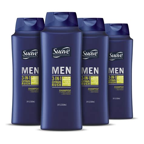 suave 3 in 1 men's shampoo and body wash