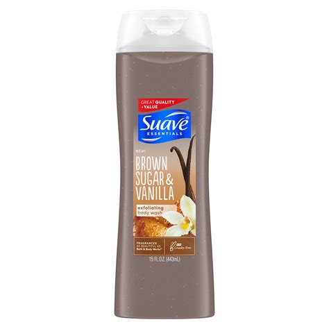 suave brown sugar and vanilla body wash