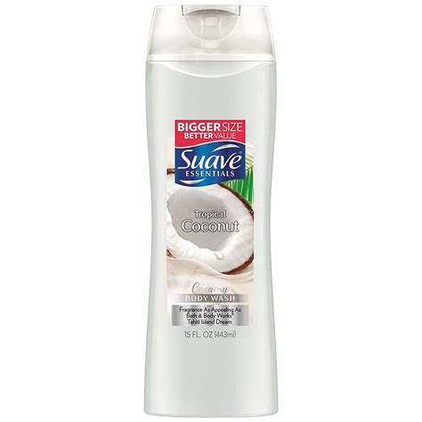 suave essentials tropical coconut body wash