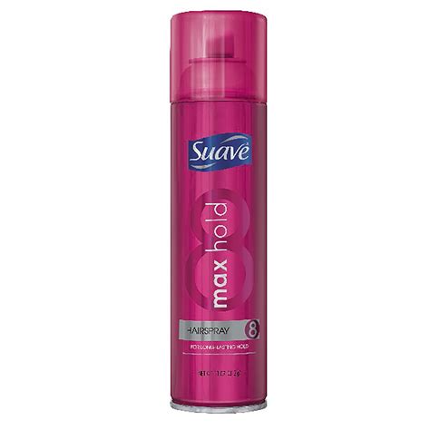 suave max hold hair spray