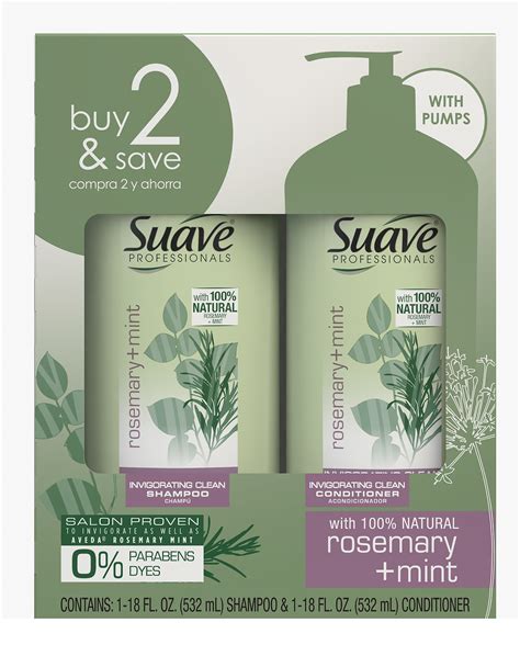 suave rosemary mint shampoo and conditioner