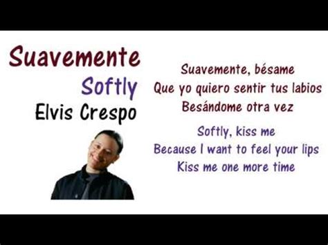 suavemente besame lyrics