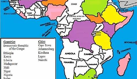 Sub Saharan Africa Physical Map Quiz