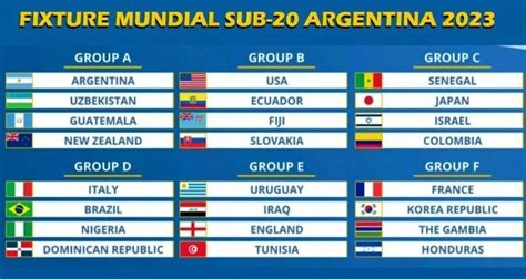 sub 23 argentina fixture