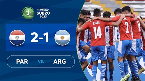 sub 23 paraguay vs argentina