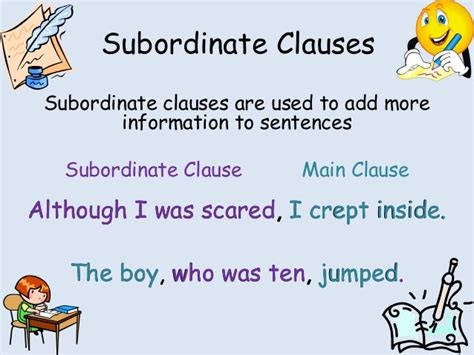 sub in a sentence definition