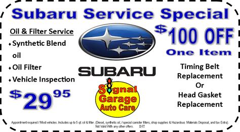 Subaru Oil Change Coupon: How To Get The Best Deals In 2023